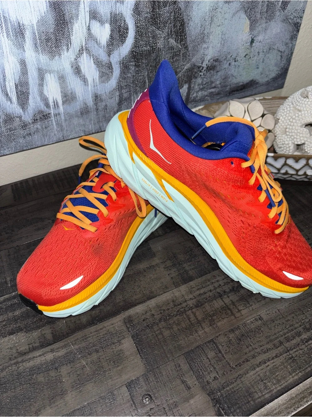 HOKA Clifton 8 'ST/ART Pack' running shoes WOMENS SZ 9.5